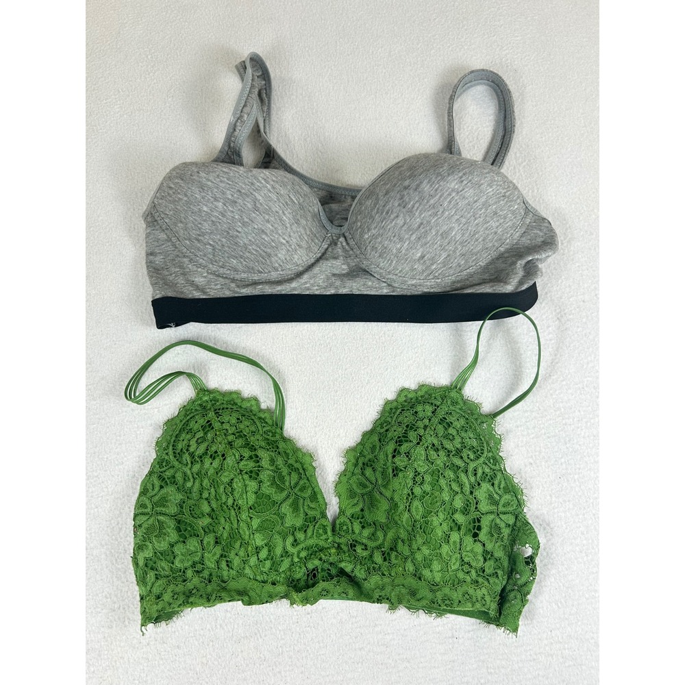 Unbranded‎ Bra Bundle Women 36B XL Green Grey Athleisure